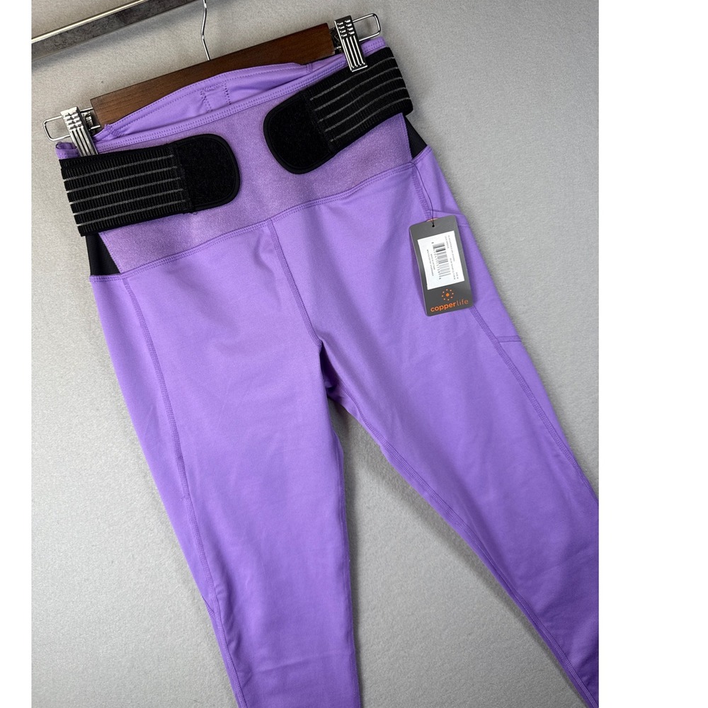 Women's High-Waist Purple Compression Pants